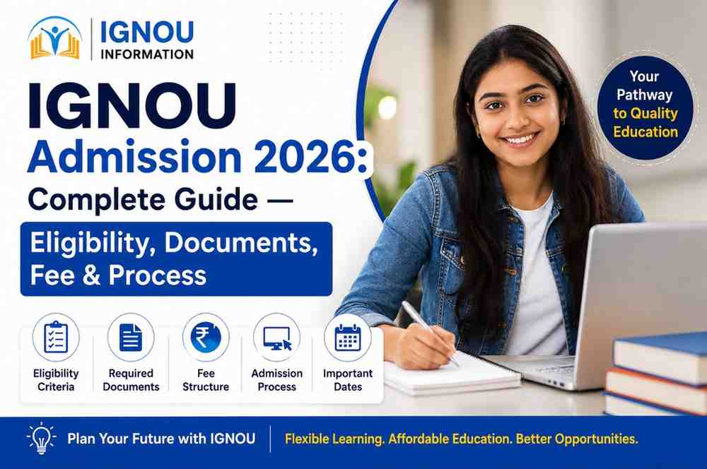 IGNOU Admission Guide (2026): Process, Documents, Fees, Eligibility